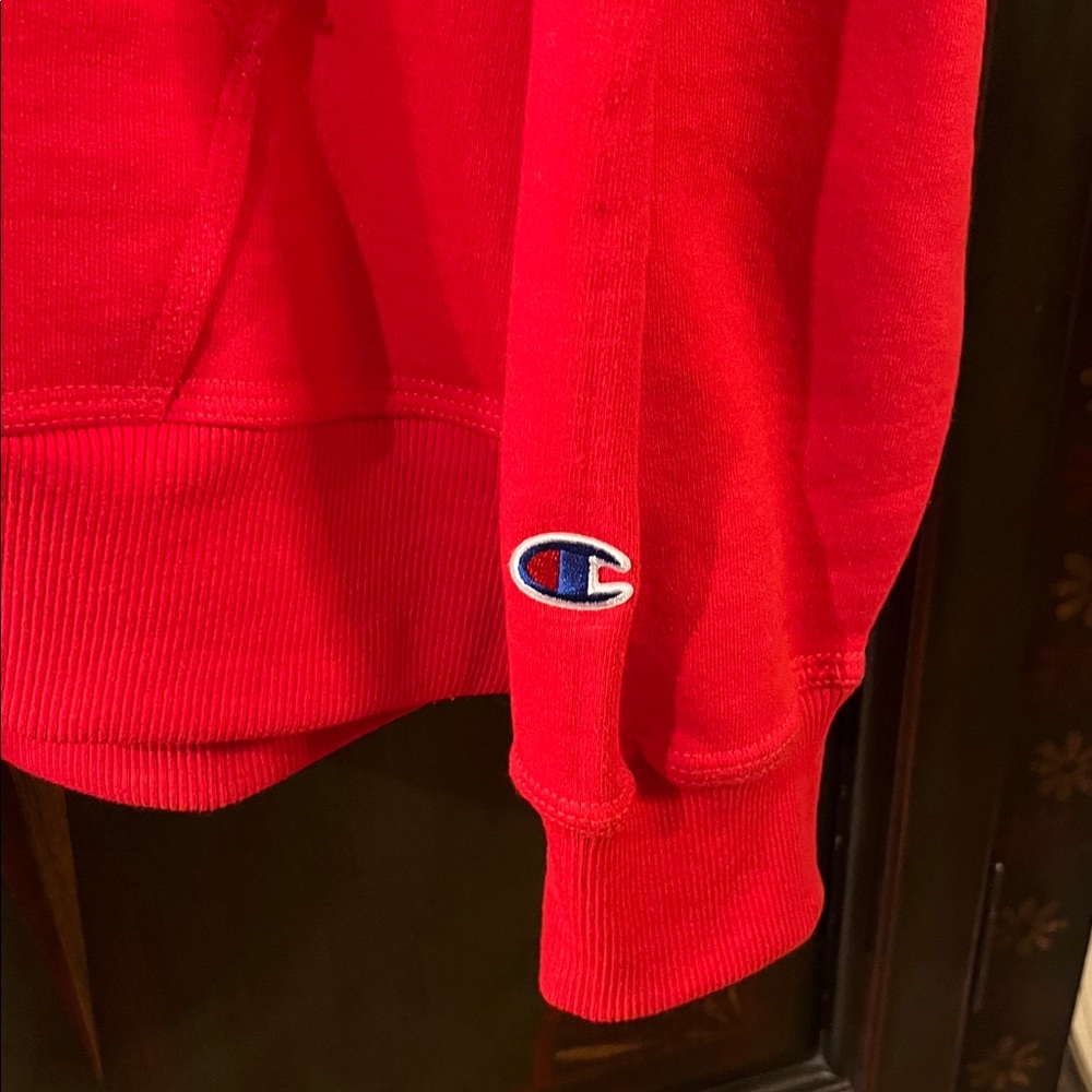 Champion Bold Red Pullover Hoodie - Picture 2 of 3